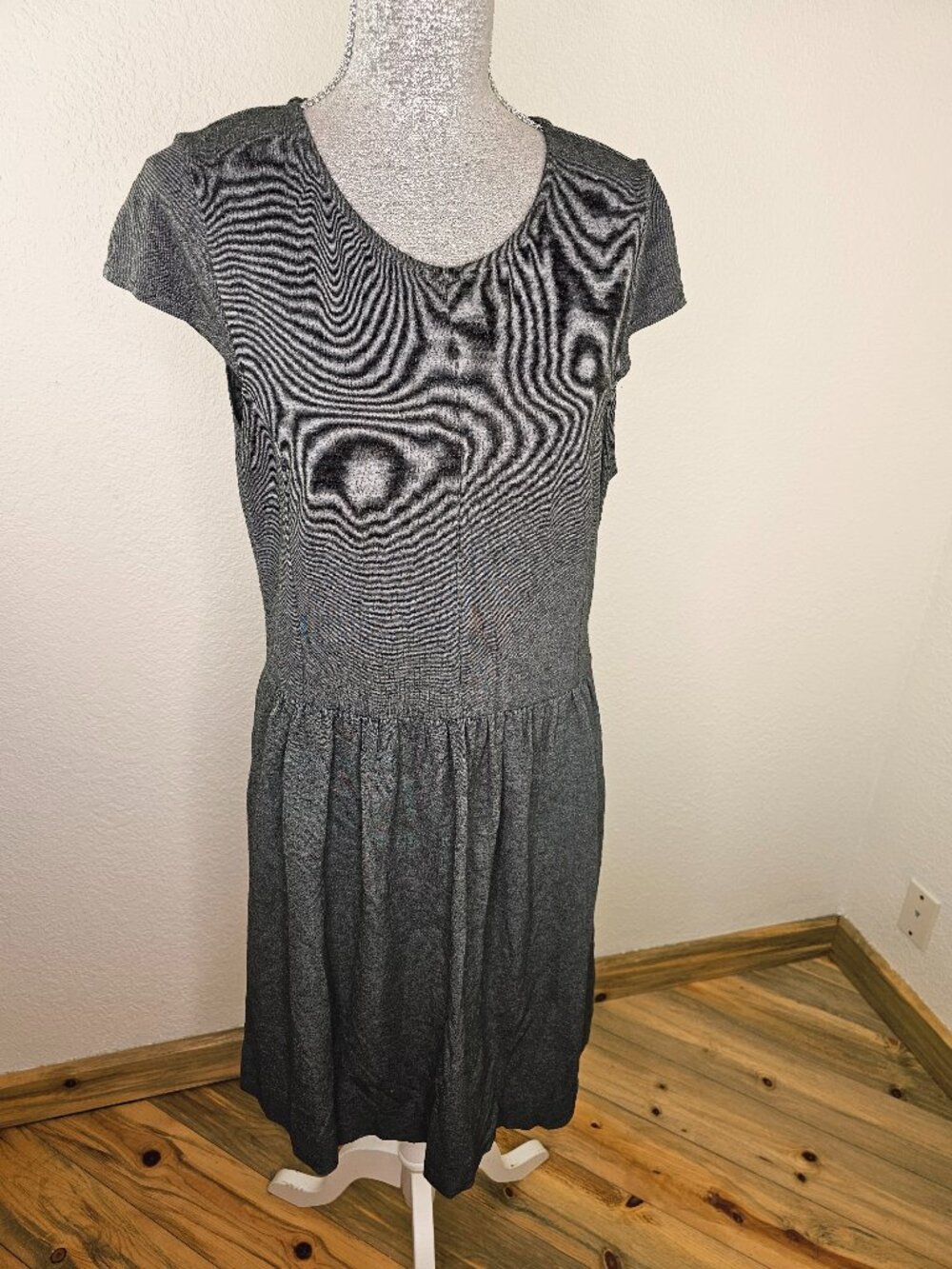 Madewell Afternoon Dress Size Medium Heathered Gray Sleeveless Dress